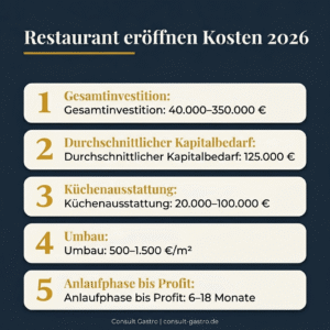 Restaurant eröffnen Kosten 2026