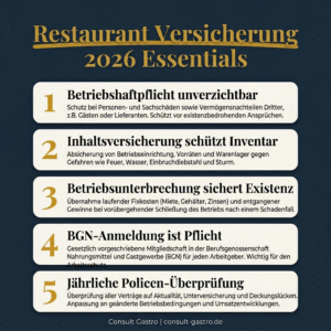 Restaurant Versicherung